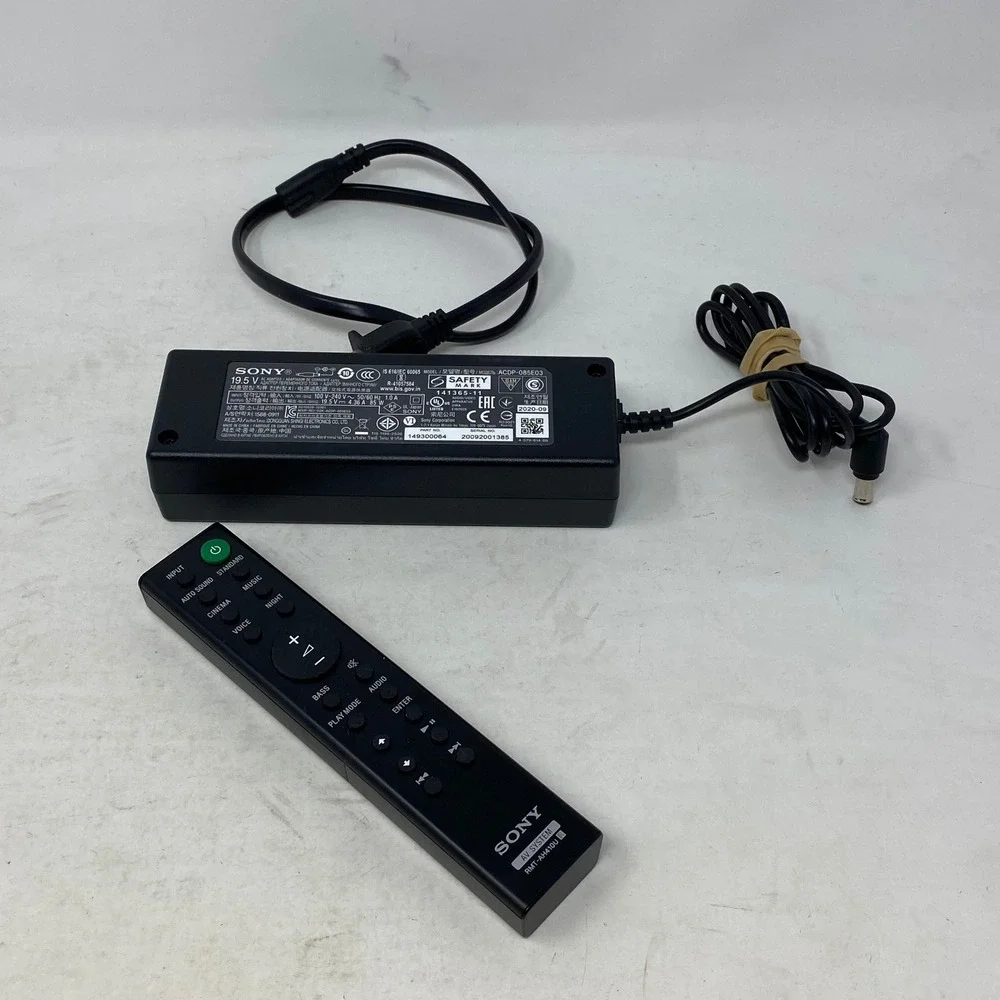 Sony RMT-AH410U Remote and ACDP-085E03 19.5V 85W AC Adapter Bundle